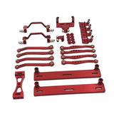 Maxbell 1/16 RC Car Upgrade Spare Kit Metal Steering Servo Mount for C64 RC Vehicles red
