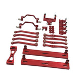 Maxbell 1/16 RC Car Upgrade Spare Kit Metal Steering Servo Mount for C64 RC Vehicles red