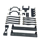 Maxbell 1/16 RC Car Upgrade Spare Kit Metal Steering Servo Mount for C64 RC Vehicles black