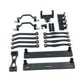 Maxbell 1/16 RC Car Upgrade Spare Kit Metal Steering Servo Mount for C64 RC Vehicles black