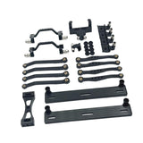 Maxbell 1/16 RC Car Upgrade Spare Kit Metal Steering Servo Mount for C64 RC Vehicles black