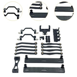 Maxbell 1/16 RC Car Upgrade Spare Kit Metal Steering Servo Mount for C64 RC Vehicles black
