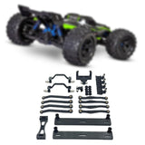 Maxbell 1/16 RC Car Upgrade Spare Kit Metal Steering Servo Mount for C64 RC Vehicles black