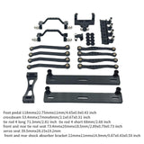Maxbell 1/16 RC Car Upgrade Spare Kit Metal Steering Servo Mount for C64 RC Vehicles black