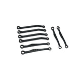 Maxbell 8 Pieces Metal Rod Link Suspension Linkage Kit Replacements for C64 1:16 Car Balck