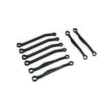 Maxbell 8 Pieces Metal Rod Link Suspension Linkage Kit Replacements for C64 1:16 Car Balck