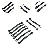 Maxbell 8 Pieces Metal Rod Link Suspension Linkage Kit Replacements for C64 1:16 Car Balck