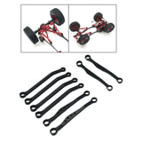 Maxbell 8 Pieces Metal Rod Link Suspension Linkage Kit Replacements for C64 1:16 Car Balck