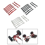 Maxbell 8 Pieces Metal Rod Link Suspension Linkage Kit Replacements for C64 1:16 Car Red