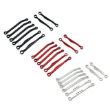 Maxbell 8 Pieces Metal Rod Link Suspension Linkage Kit Replacements for C64 1:16 Car Red
