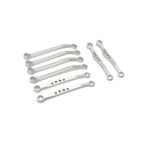 Maxbell 8 Pieces Metal Rod Link Suspension Linkage Kit Replacements for C64 1:16 Car Argent