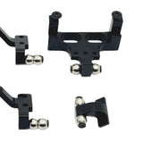 Maxbell 4x 1/16 Servo Mount Steering Gear Holder for C64 Car Model Lovers RC Vehicle black