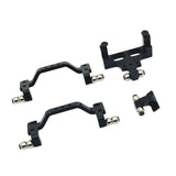 Maxbell 4x 1/16 Servo Mount Steering Gear Holder for C64 Car Model Lovers RC Vehicle black