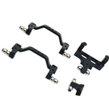 Maxbell 4x 1/16 Servo Mount Steering Gear Holder for C64 Car Model Lovers RC Vehicle black