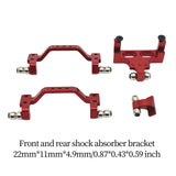 Maxbell 4x 1/16 Servo Mount Steering Gear Holder for C64 Car Model Lovers RC Vehicle red
