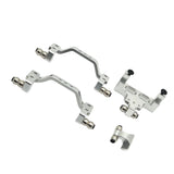 Maxbell 4x 1/16 Servo Mount Steering Gear Holder for C64 Car Model Lovers RC Vehicle silver