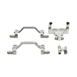 Maxbell 4x 1/16 Servo Mount Steering Gear Holder for C64 Car Model Lovers RC Vehicle silver