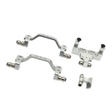 Maxbell 4x 1/16 Servo Mount Steering Gear Holder for C64 Car Model Lovers RC Vehicle silver