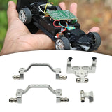 Maxbell 4x 1/16 Servo Mount Steering Gear Holder for C64 Car Model Lovers RC Vehicle silver