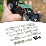 Maxbell RC Suspension Arm DIY Upgrade for Wltoys 1/14 144016 144018 Crawler Vehicles argent