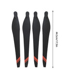 Maxbell 4Pcs RC Airplane Propellers Multifunction for Drone Quadcopter Replace Parts Black Red