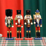 Maxbell 4Pcs Nutcracker Figurine Statue Christmas Decoration for Home Festive Mantel