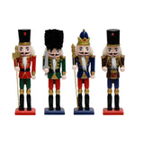Maxbell 4Pcs Nutcracker Figurine Statue Christmas Decoration for Home Festive Mantel