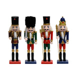 Maxbell 4Pcs Nutcracker Figurine Statue Christmas Decoration for Home Festive Mantel
