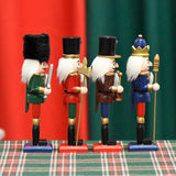 Maxbell 4Pcs Nutcracker Figurine Statue Christmas Decoration for Home Festive Mantel