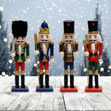 Maxbell 4Pcs Nutcracker Figurine Statue Christmas Decoration for Home Festive Mantel