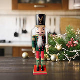 Maxbell Christmas Nutcracker Ornament Christmas Figure for Xmas Christmas Decoration green