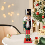 Maxbell Christmas Nutcracker Ornament Christmas Figure for Xmas Christmas Decoration green