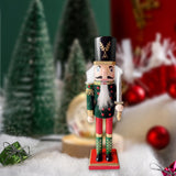 Maxbell Christmas Nutcracker Ornament Christmas Figure for Xmas Christmas Decoration green