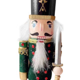 Maxbell Christmas Nutcracker Ornament Christmas Figure for Xmas Christmas Decoration green