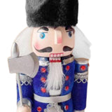 Maxbell Christmas Nutcracker Ornament Christmas Figure for Xmas Christmas Decoration blue