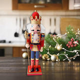 Maxbell Christmas Nutcracker Ornament Christmas Figure for Xmas Christmas Decoration red