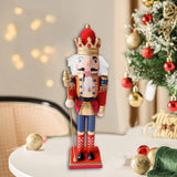 Maxbell Christmas Nutcracker Ornament Christmas Figure for Xmas Christmas Decoration red