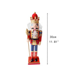 Maxbell Christmas Nutcracker Ornament Christmas Figure for Xmas Christmas Decoration red