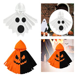 Maxbell Child Halloween Costume Capes Cosplay Props for Halloween Stage Performances Whtie Black