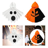 Maxbell Child Halloween Costume Capes Cosplay Props for Halloween Stage Performances Whtie Black