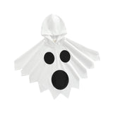 Maxbell Child Halloween Costume Capes Cosplay Props for Halloween Stage Performances Whtie Black