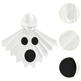 Maxbell Child Halloween Costume Capes Cosplay Props for Halloween Stage Performances Whtie Black