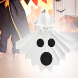 Maxbell Child Halloween Costume Capes Cosplay Props for Halloween Stage Performances Whtie Black