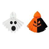 Maxbell Child Halloween Costume Capes Cosplay Props for Halloween Stage Performances Whtie Black