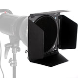 Maxbell Flash Barndoor Accessory Studio Professional 40cmx40cm Stable Honeycomb Grid