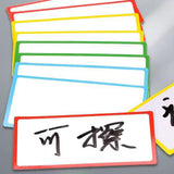 Maxbell Dry Erase Labels Waterproof Name Magnet for Office Refrigerator Whiteboards 30Pcs 5x10cm