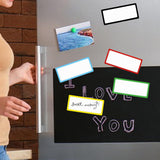 Maxbell Dry Erase Labels Waterproof Name Magnet for Office Refrigerator Whiteboards 30Pcs 5x10cm