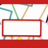 Maxbell Dry Erase Labels Waterproof Name Magnet for Office Refrigerator Whiteboards 30Pcs 5x10cm