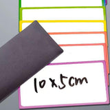Maxbell Dry Erase Labels Waterproof Name Magnet for Office Refrigerator Whiteboards 30Pcs 5x10cm