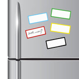 Maxbell Dry Erase Labels Waterproof Name Magnet for Office Refrigerator Whiteboards 30Pcs 5x10cm
